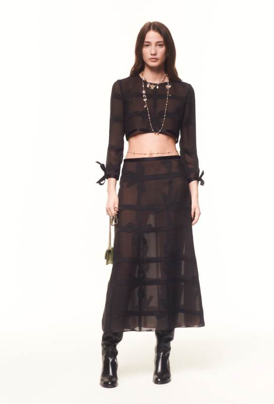 CHANEL Silk Muslin Skirt
