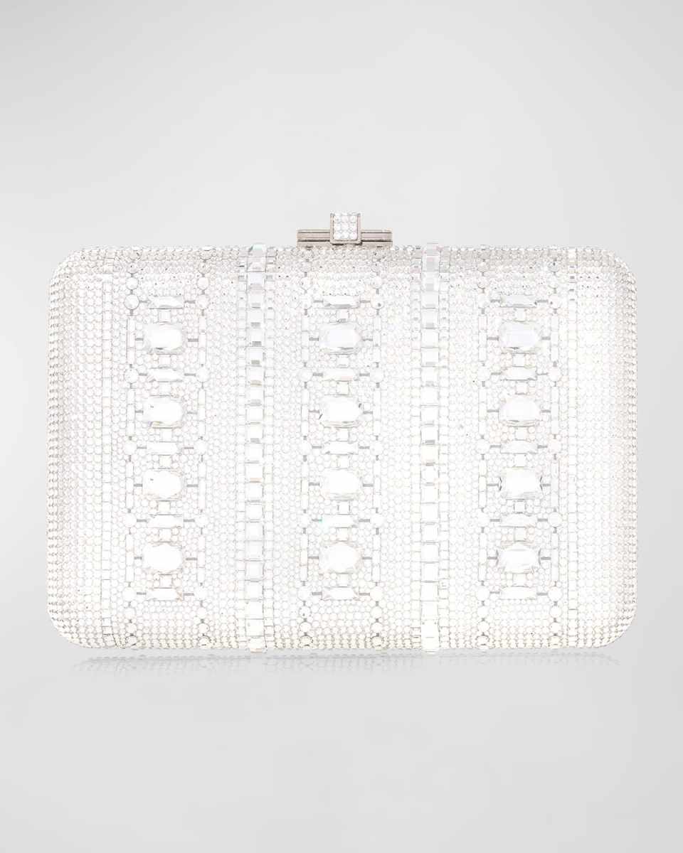 Radiant Jewel Crystal Slim Clutch Bag