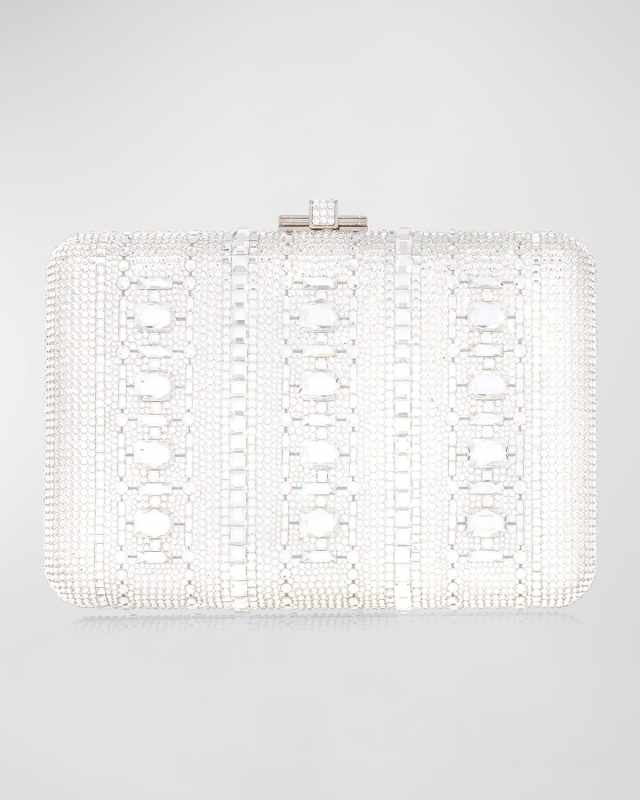 Radiant Jewel Crystal Slim Clutch Bag