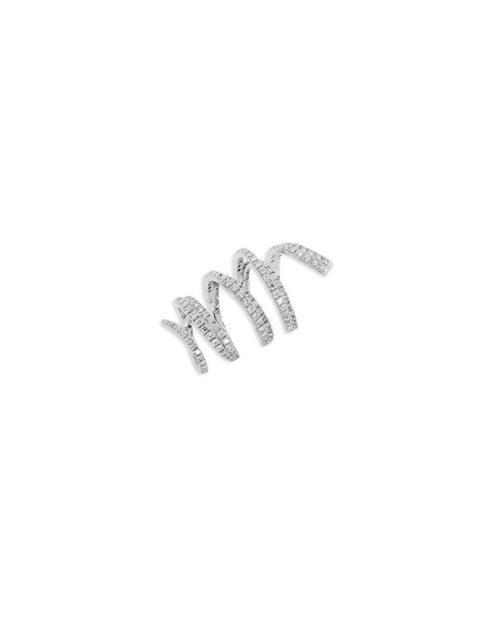 18k White Gold Diamond Magic Snake Ring