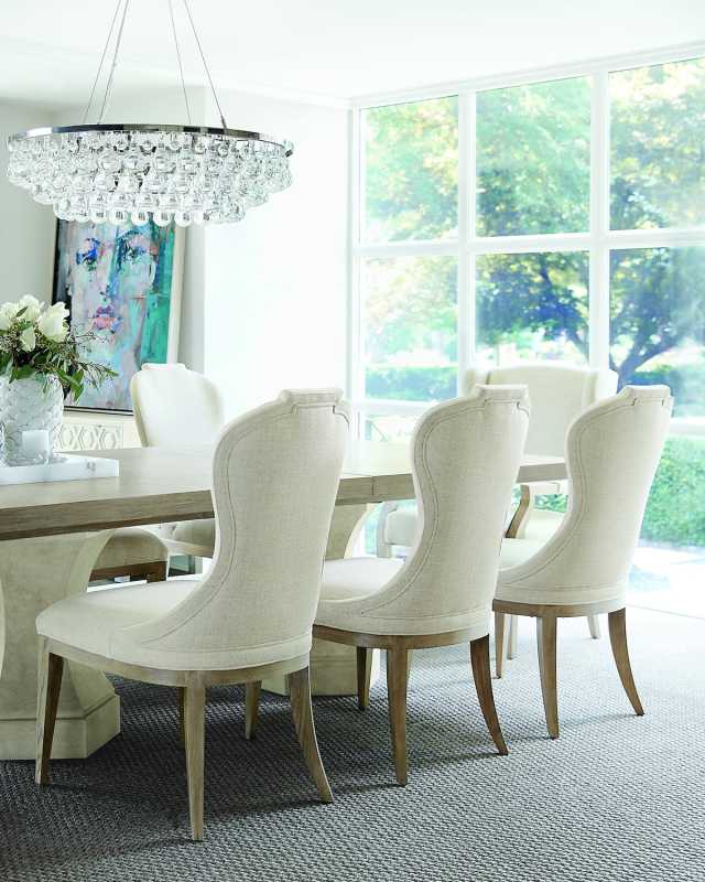 Santa Barbara Notched Side Chairs, Set of 2