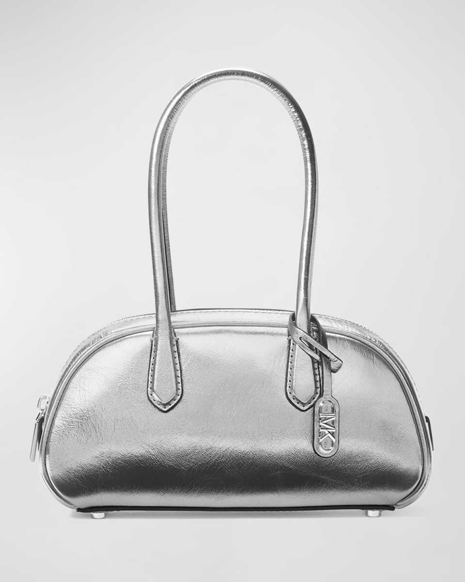 Lulu Metallic Leather Shoulder Bag