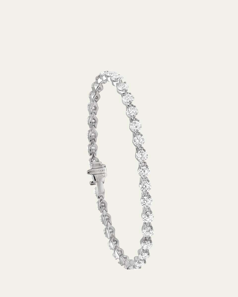 18K White Gold Diamond Tennis Bracelet