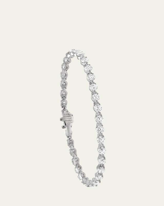 18K White Gold Diamond Tennis Bracelet