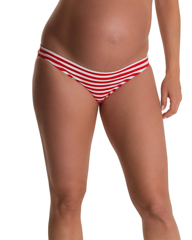 Maternity Isabella Striped Bikini Swim Brief
