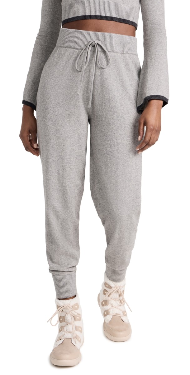 Year of Ours Sweater Jogger Pants Heather Grey