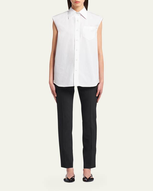 Poplin Button-Up Shirt