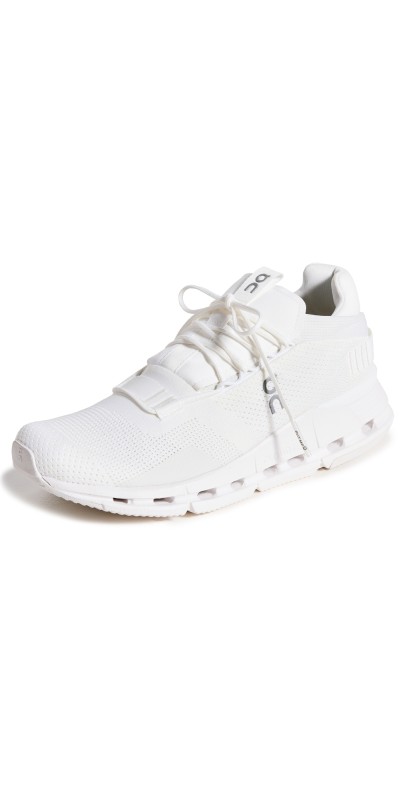 On Cloudnova Sneakers Undyed-White/White