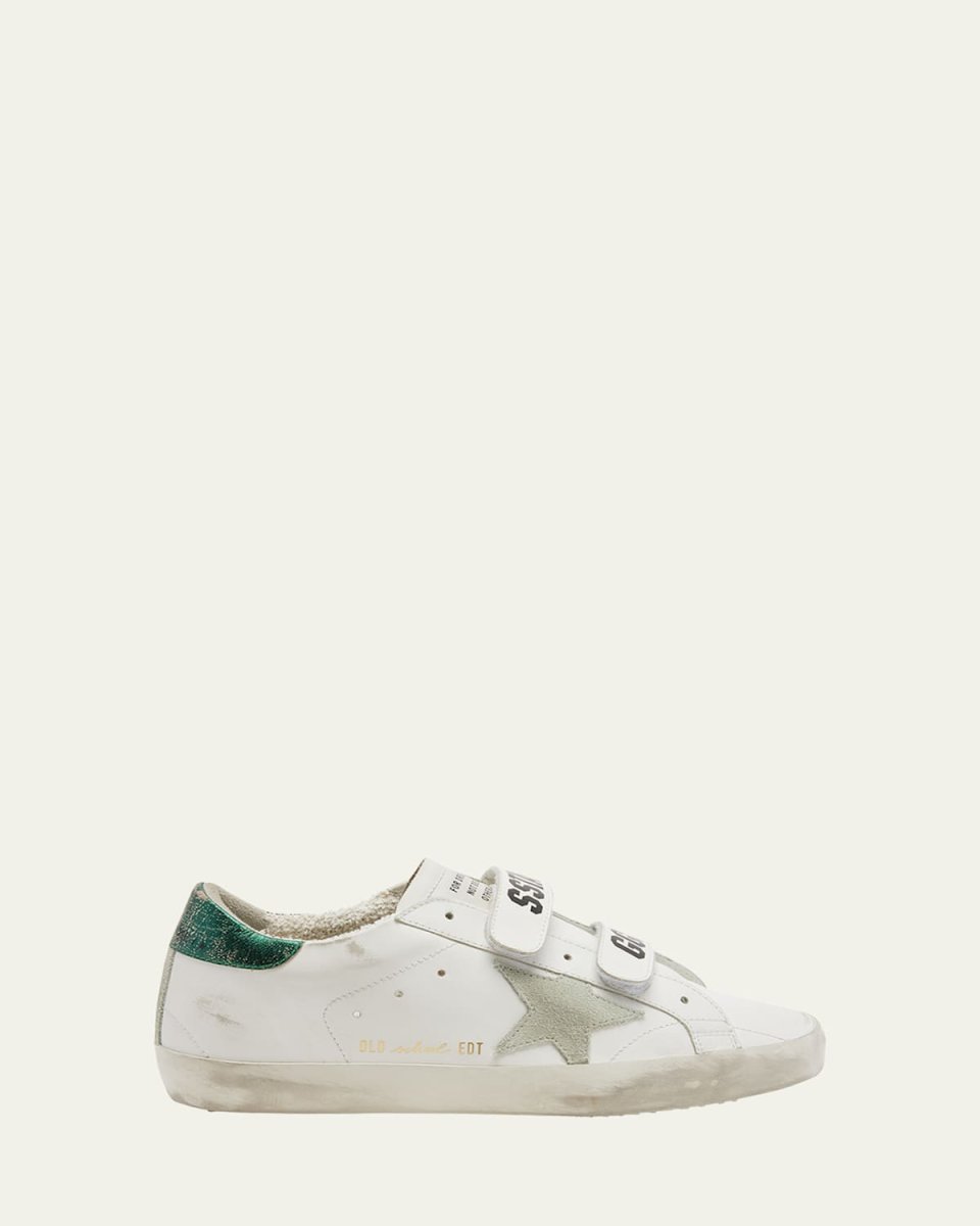Old School Dual-Grip Leather Sneakers