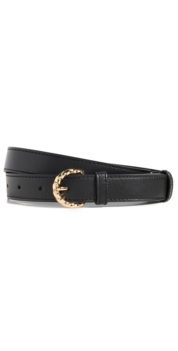 Ulla Johnson Gia Twisted Buckle Belt Sierra
