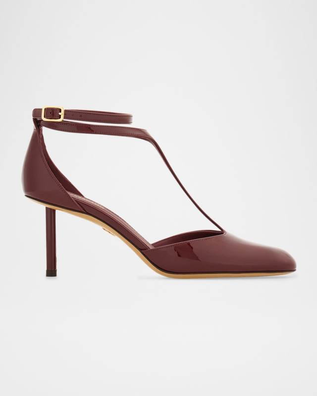Lysandra T-Bar Patent Pumps