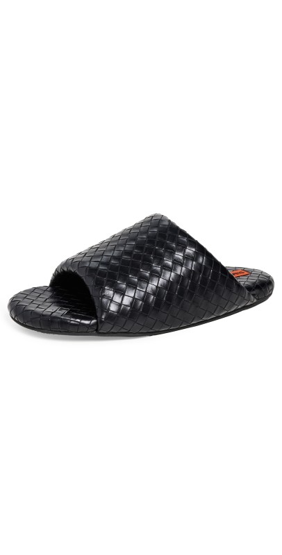 SIMONMILLER F274 Woven Bubble Slides Black