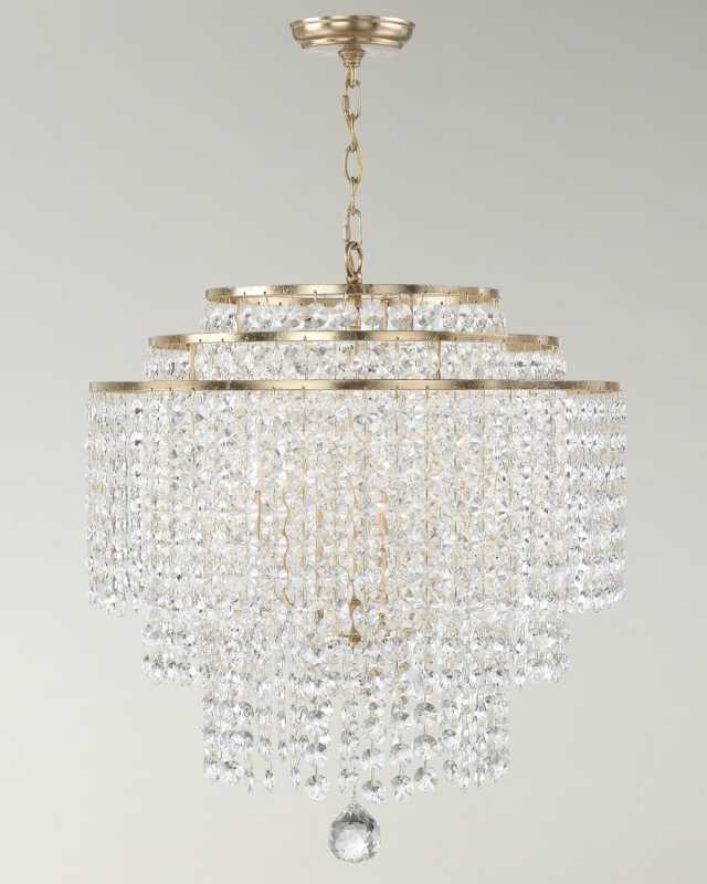 Gabrielle 6-Light Antique Gold Chandelier