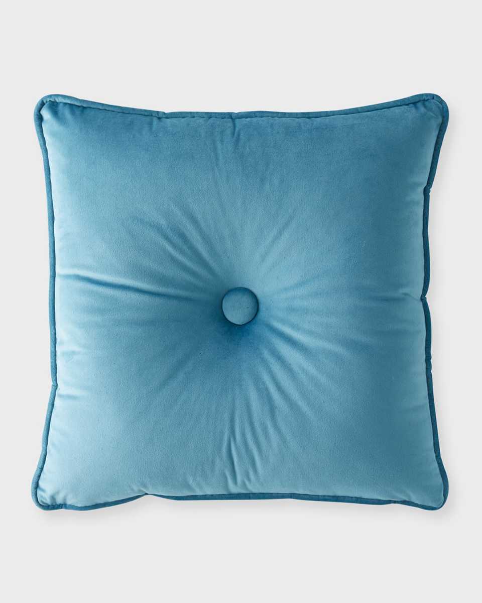 Imperial Button Velvet Pillow,