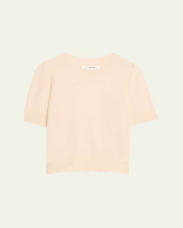 Cashmere Puff-Sleeve Sweat