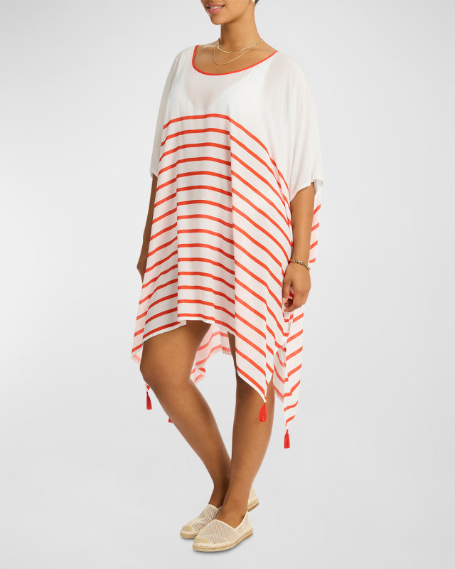 Amalfi Striped Kaftan Coverup