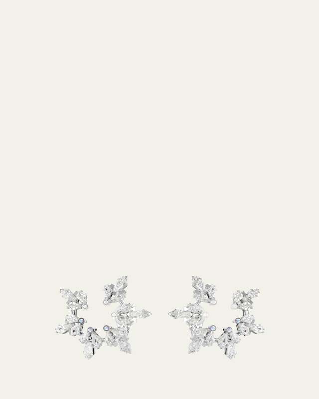 Idyllia Snowflake Clip Earrings