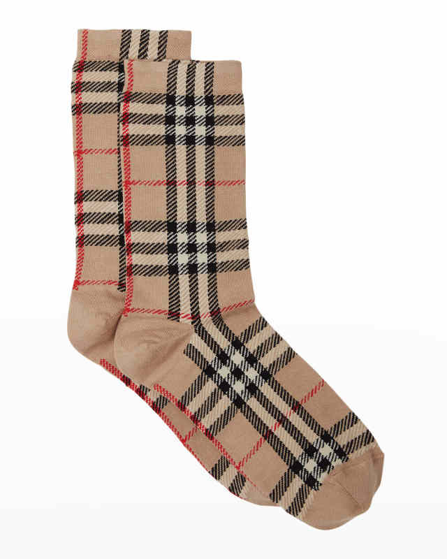 Vintage Check Ankle Socks