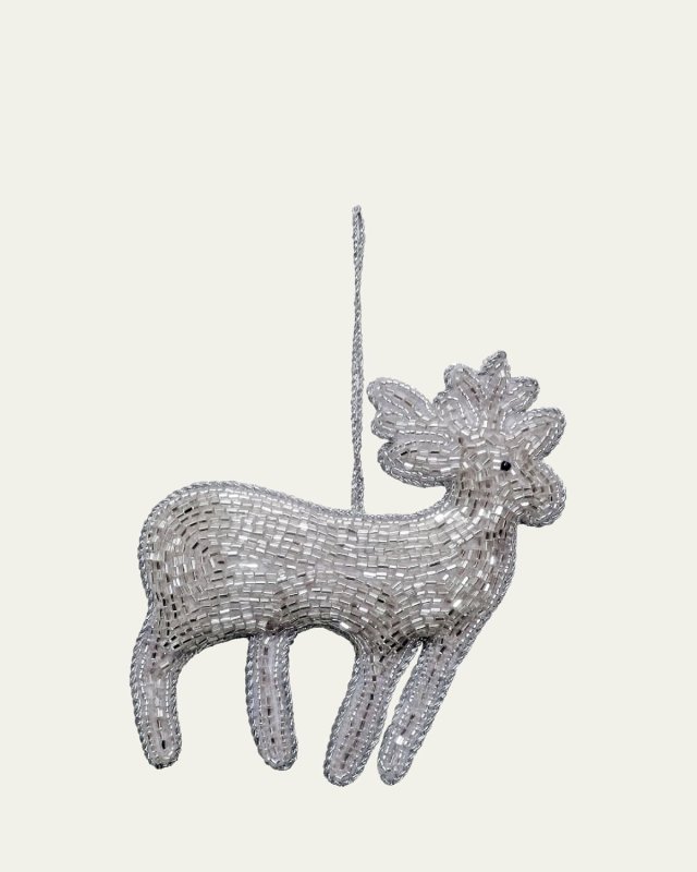 Reindeer Beaded Ornament