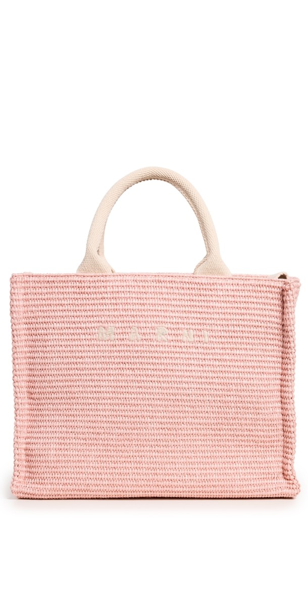 Marni Small Basket Tote Light Pink