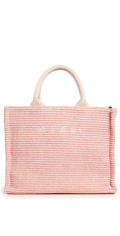 Marni Small Basket Tote Light Pink