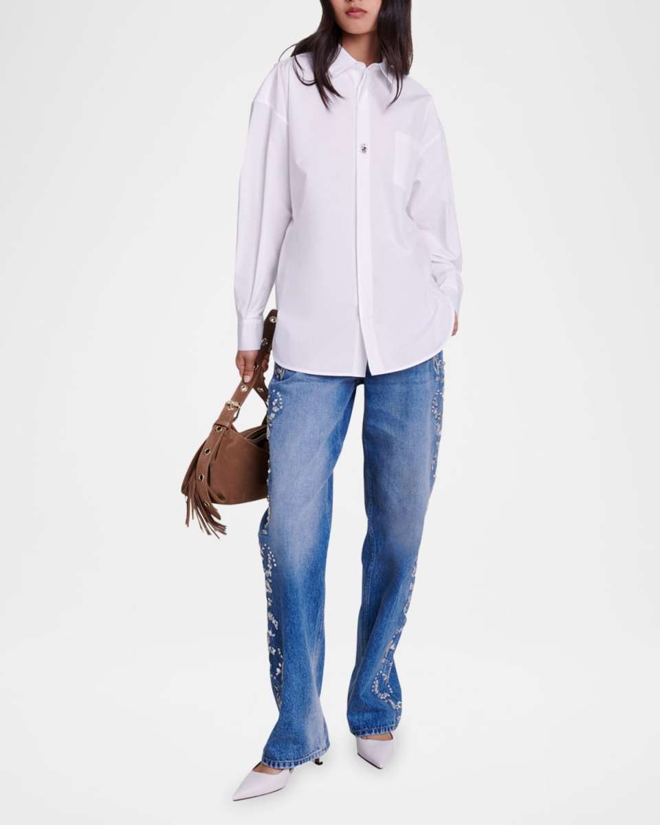 Cameroni Oversized Button-Front Shirt