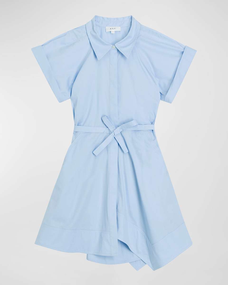 Julie Belted Mini Shirtdress