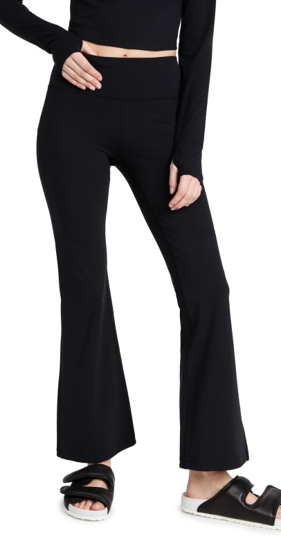 Sweaty Betty Power Kick Flare Workout Trousers Black