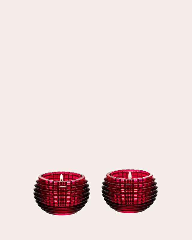 Red Eye Votive Candle Jars, Set of 2