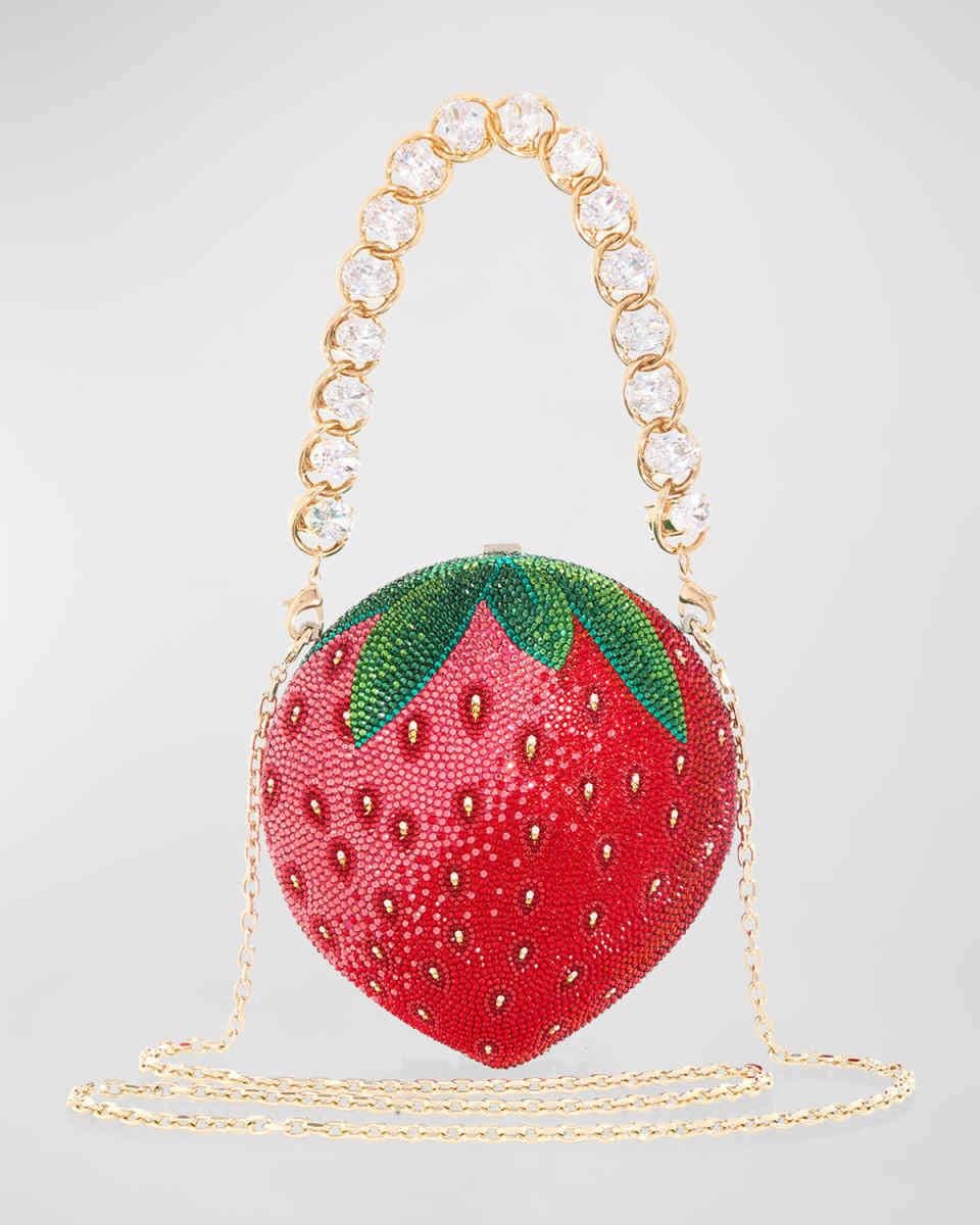 Strawberry Crystal Top-Handle Bag