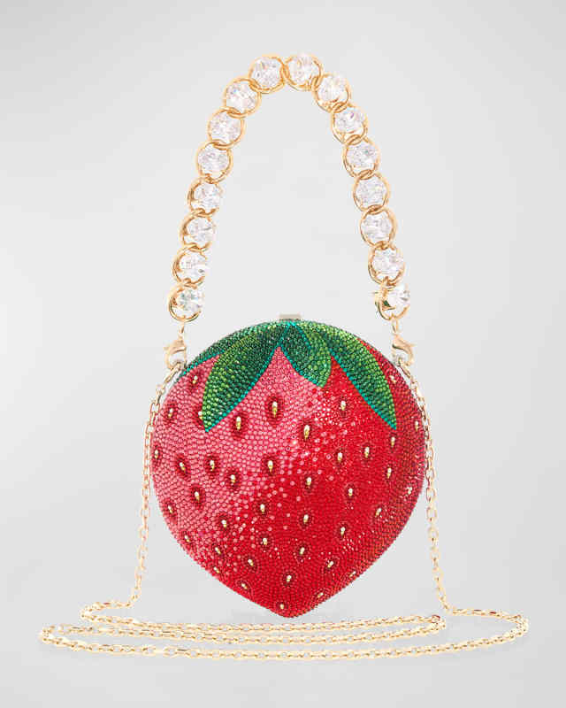 Strawberry Crystal Top-Handle Bag