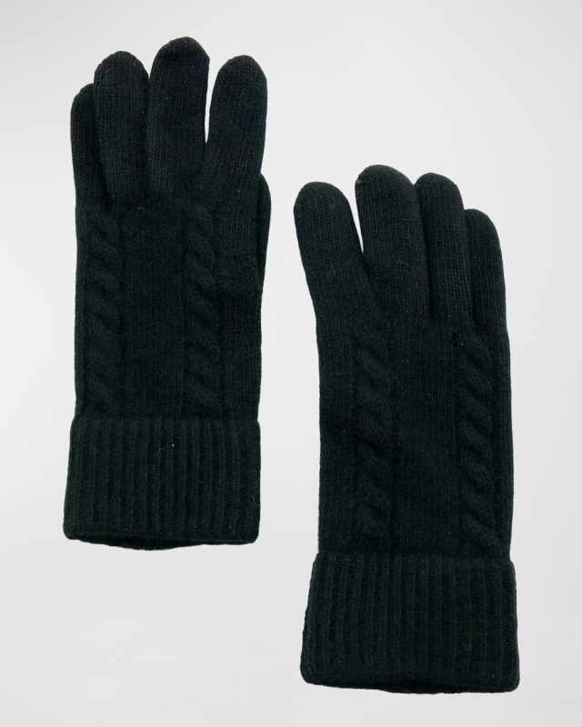 Cashmere Cable Knit Gloves