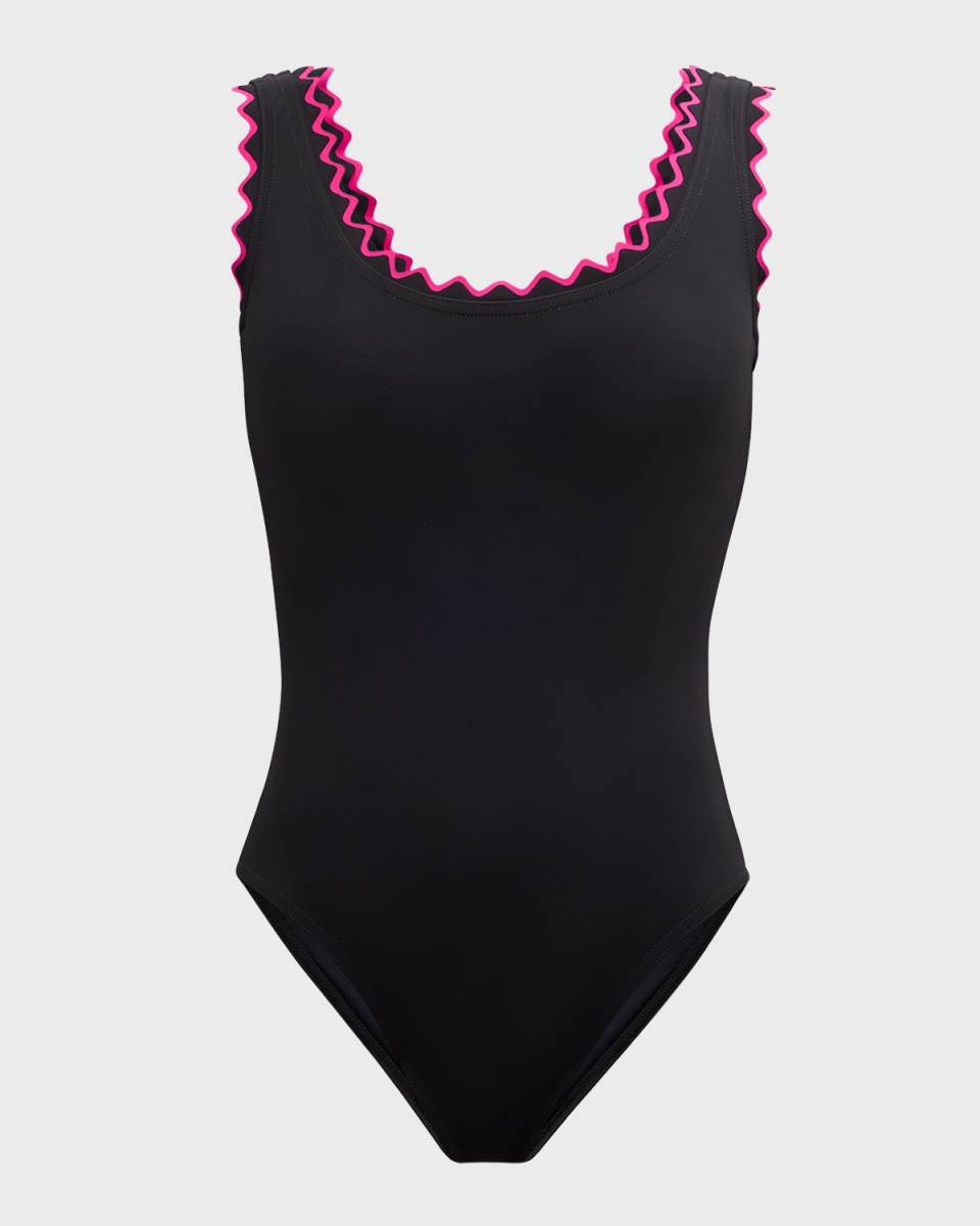 Amaya Round-Neck Tank One-Piece Swimsuit