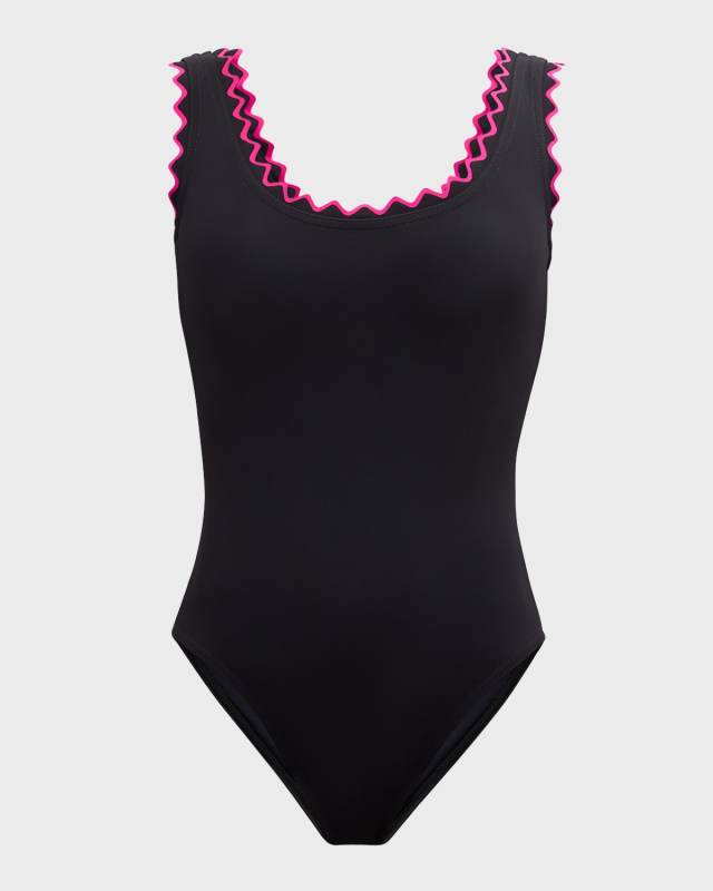 Amaya Round-Neck Tank One-Piece Swimsuit