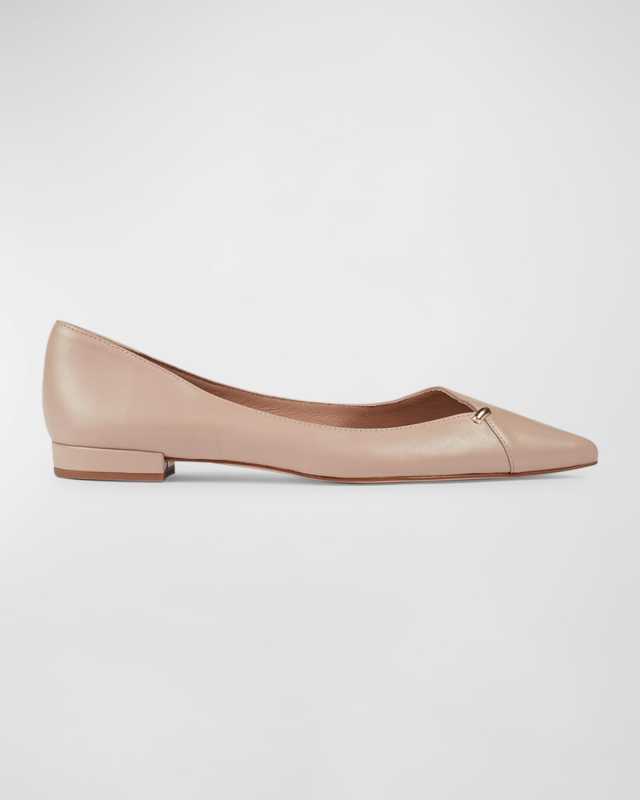 Cally Leather Ballerina Flats
