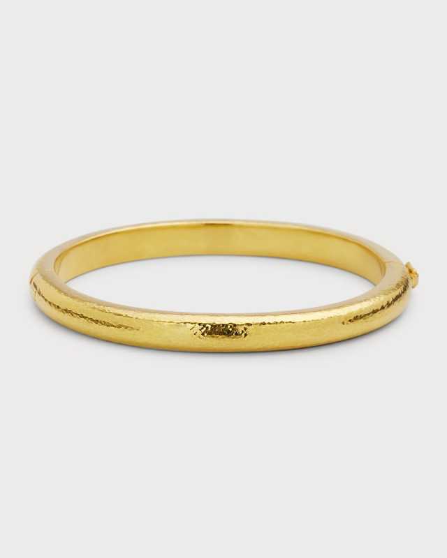 19k Domed Bangle Bracelet
