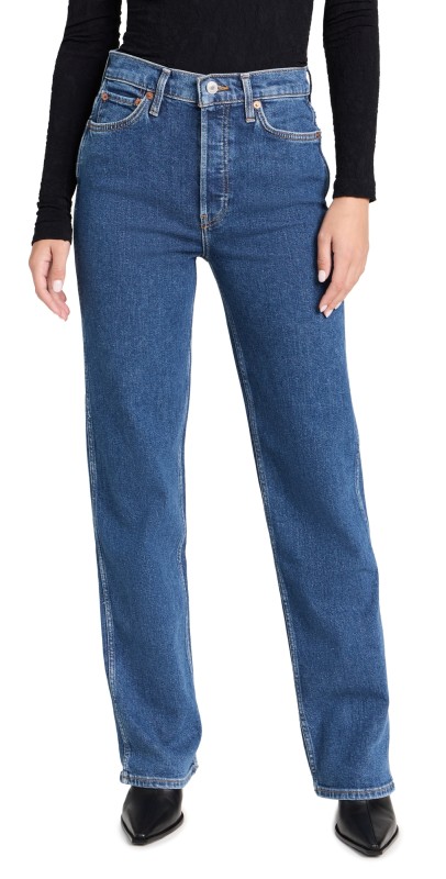 RE/DONE 90s High Rise Loose Jeans Western Rinse