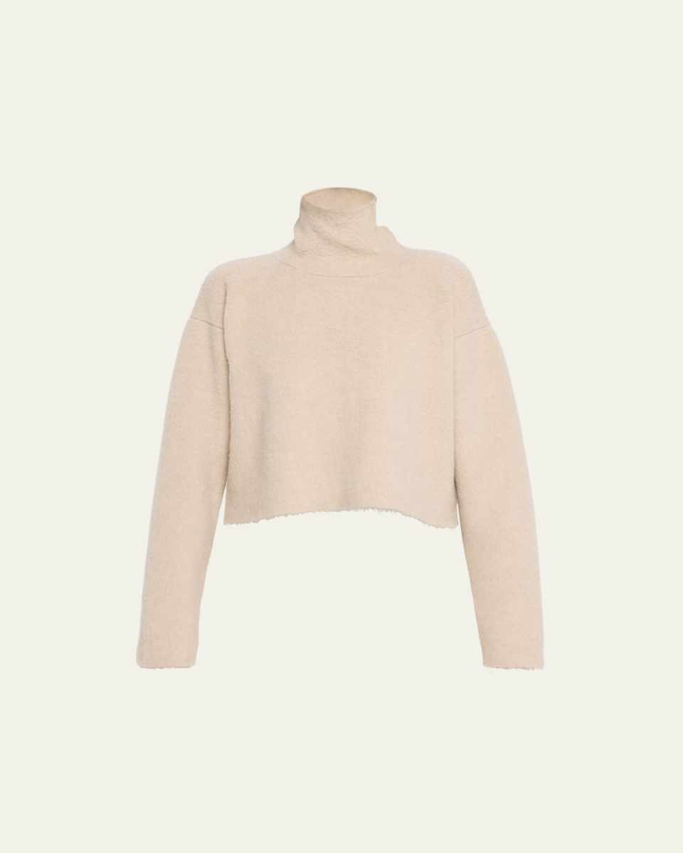 Erise Turtleneck Wool Crop Top