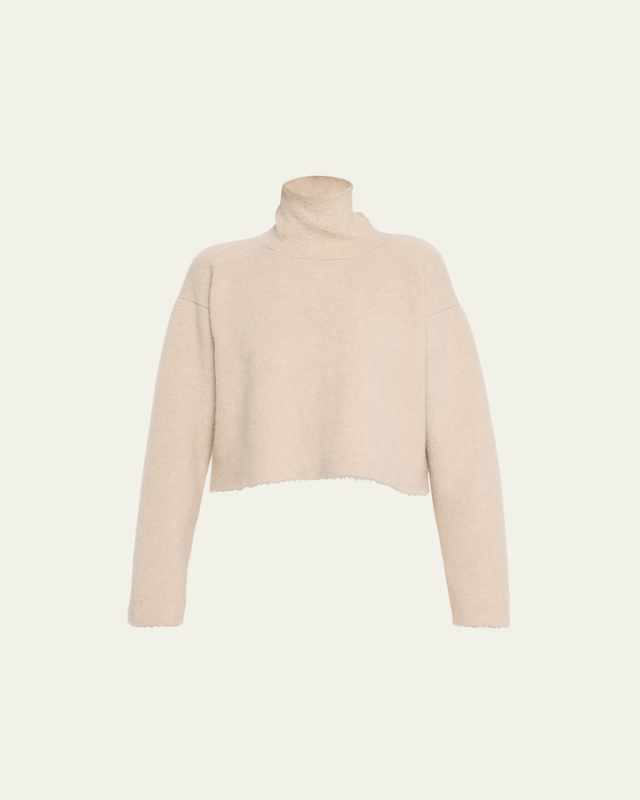 Erise Turtleneck Wool Crop Top