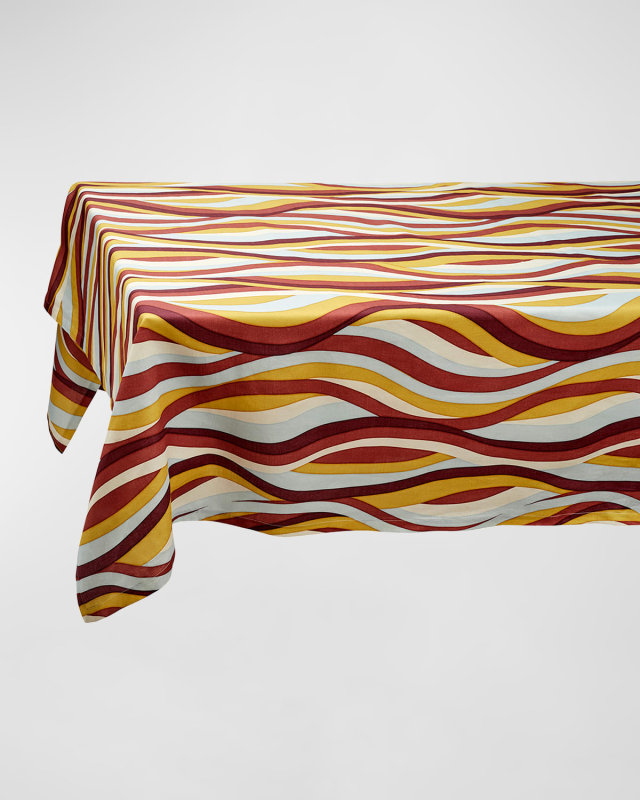Landscape Linen Sateen Tablecloth, 70" x 126"