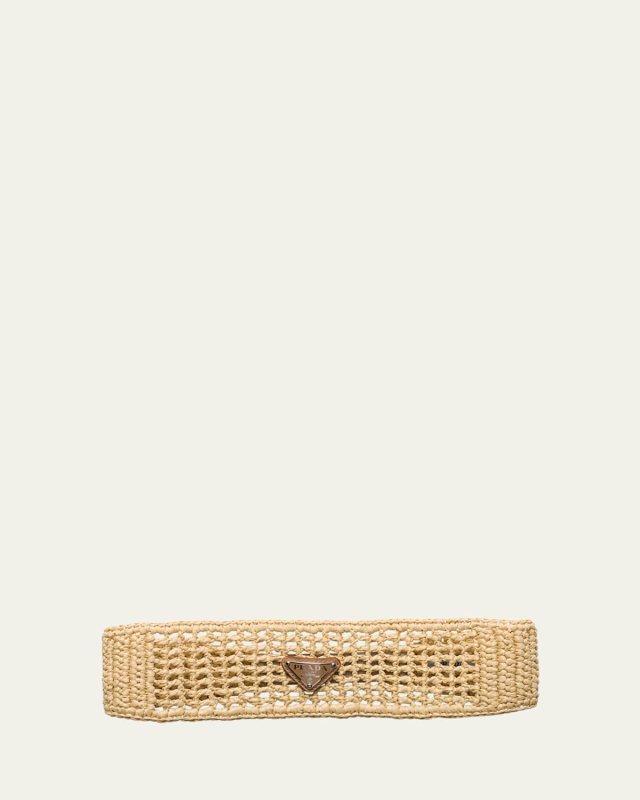 Cutout Raffia Headband