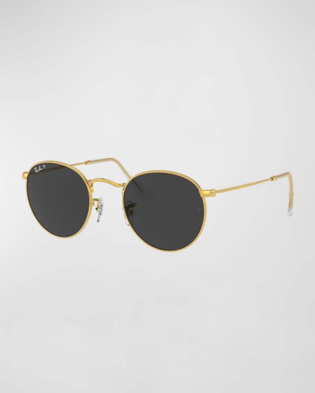 Round Metal Polarized Sunglasses, 50MM