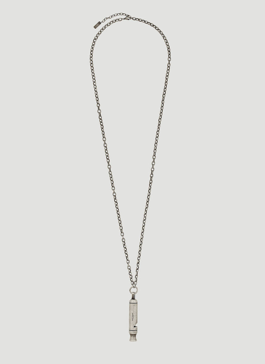 Saint Laurent Whistle Pendant Necklace