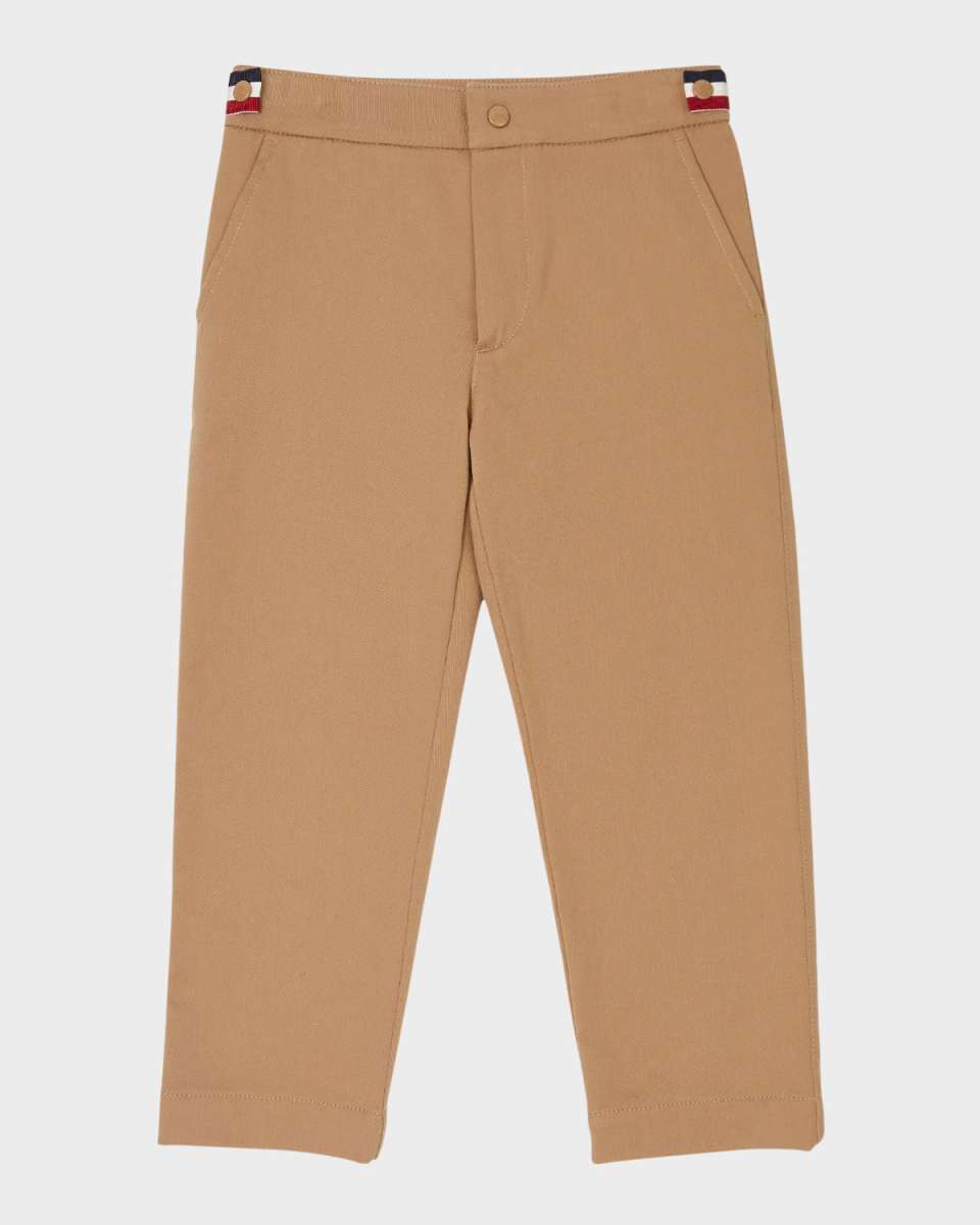 Boy's Tri-Stripe Twill Trousers, Size 4-