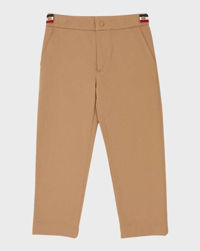 Boy's Tri-Stripe Twill Trousers, Size 4-