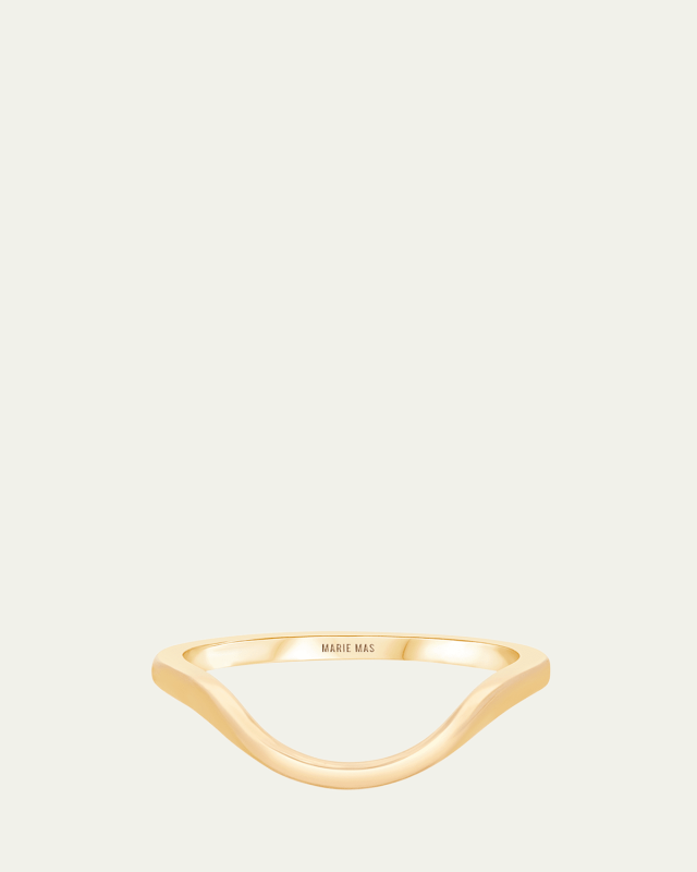18K Yellow Gold Halo Ring