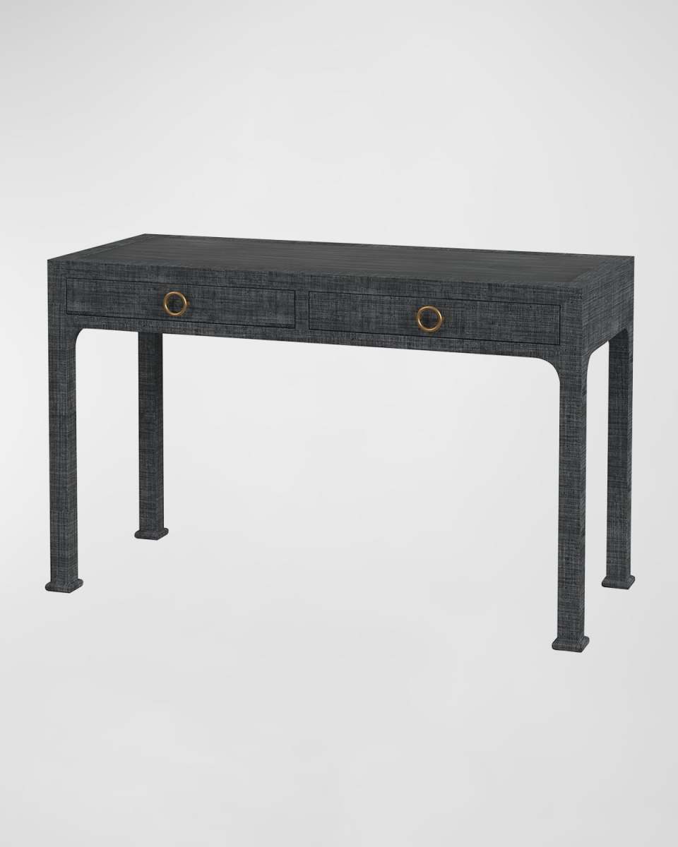 Camila Raffia Writing Desk