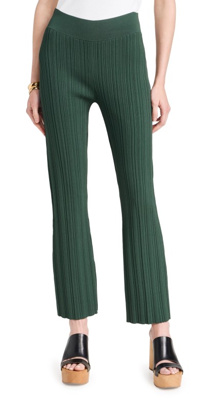 Veronica Beard Massaro Pants Forest Green