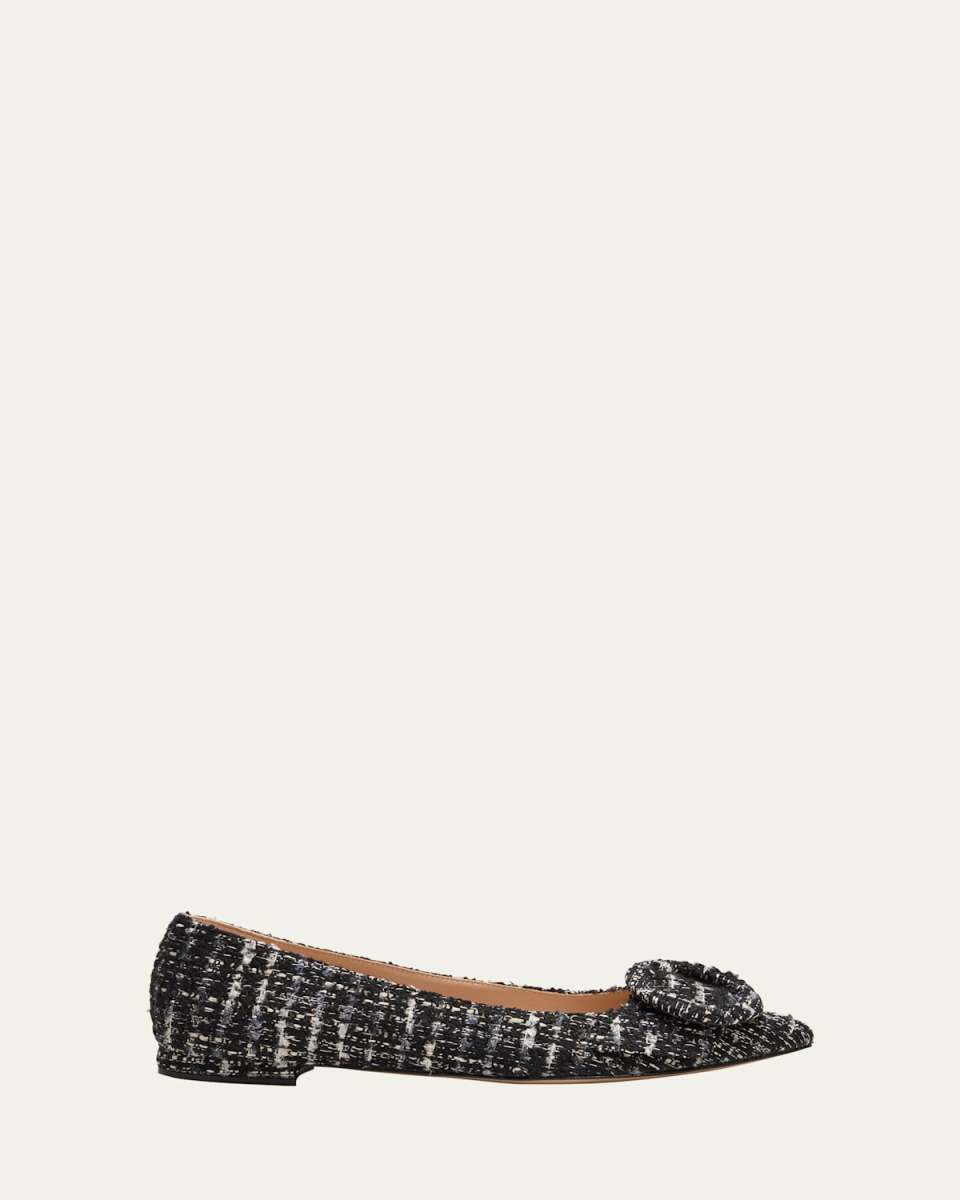 Venezia Boucle Buckle Ballerina Flats