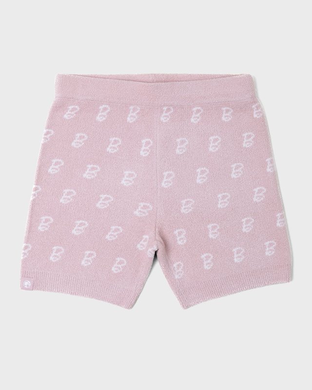 Girl's Barbie CozyChic Monogram Biker Shorts, Size 6-14